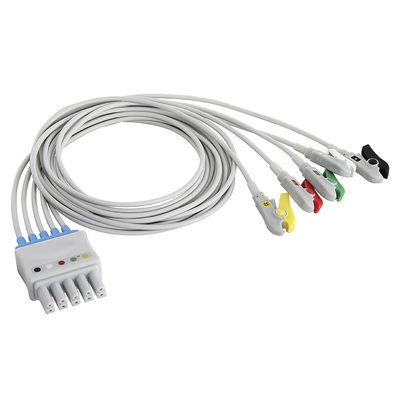S-iemens Drager ECG Leadwires 5956359 MP03414 Сборка 5 свинцового захватчика клипа на двойной 5-прикольный разъем