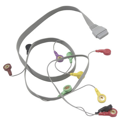 Пациент кабеля Edan SE-2003 SE-2012 Holter ECG привязывает 10 электронных проводов кнопки IEC руководства