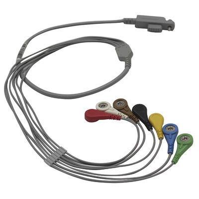 Тип кнопка IEC руководства кабеля JincoMed старый и Leadwires 10 Holter ECG