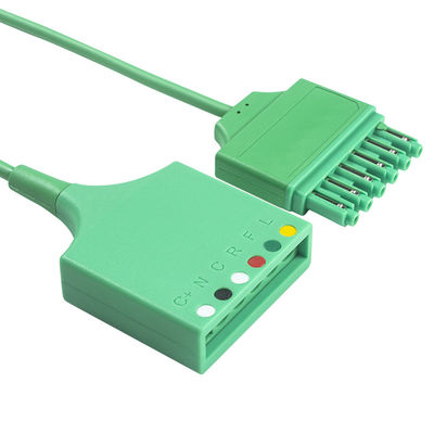 Кабель-адаптер ЭКГ Sie-me-ns Draeger MS16256 с 6 отведениями, удлинительный кабель ЭКГ Drager с одноконтактным разъемом