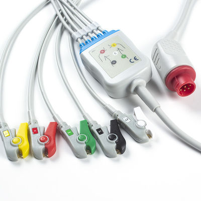 IEC руководства кабелей и Leadwires 5 Bionet BM3/5 ECG закрепляет 8Pin кабель соединителя ECG