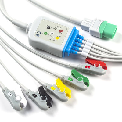 Кабель зажима TPU ECG IEC кабеля Mindray Datascope ECG и руководства Leadwires 5