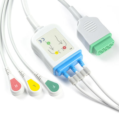 GE Marquette 2021141-002 2001292-001 кабель соединителя ECG кнопки 11pin IEC руководства кабелей и Leadwires 3 ECG