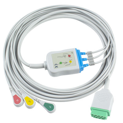 GE Marquette 2021141-002 2001292-001 кабель соединителя ECG кнопки 11pin IEC руководства кабелей и Leadwires 3 ECG