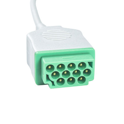 Кабель соединителя ECG кнопки 11pin IEC руководства кабелей и Leadwires 5 GE Marquette CBM-05NA-10AS-0001 ECG