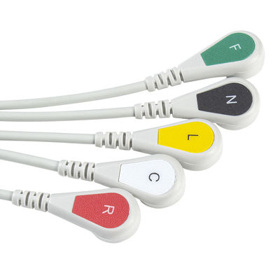 Кабель соединителя ECG кнопки 11pin IEC руководства кабелей и Leadwires 5 GE Marquette CBM-05NA-10AS-0001 ECG