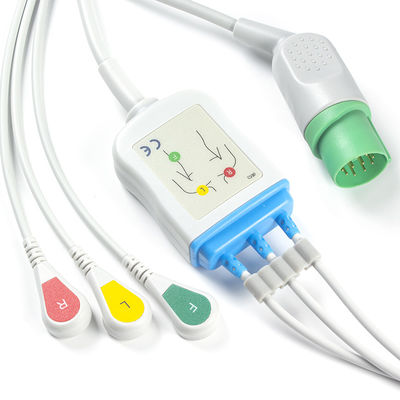 Соединитель ECG кабелей и Leadwires CB-72353P 11pin OEC-6102A Nihon Kohden ECG привязывает кнопку IEC 3 руководств