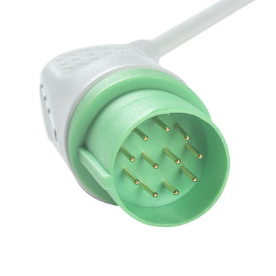 Соединитель ECG кабелей и Leadwires 11pin Nihon Kohden TEC-7631C ECG привязывает кнопку IEC 5 руководств
