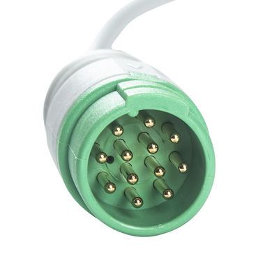 Кабель зажима 12Pin C2557P0 ECG IEC кабеля Biolight BLT ECG и руководства Leadwires 5