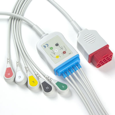 Кабели и Leadwires руководства ECG Bionet новые BM3 BM5 BM7 5 щелкают штырь IEC 12 кабеля ECG