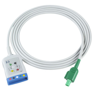 Datascope/Maquet/Getinge 12-конечный ECG трубный кабель к ECG 5 свинцовый кабель IEC AHA одноконечные ECG свинцовые провода