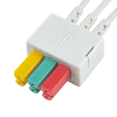 Пациент зажима IEC кабеля руководства Leadwires 3 Fukuda DS-8100 ECG обнаруживает