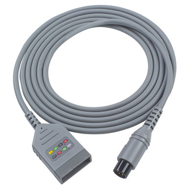 ПЛЮЩ биомедицинские 590478 ECG Trunck привязывает 4 кабель руководства AHA 3.0Meters ECG