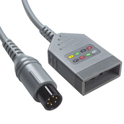 ПЛЮЩ биомедицинские 590478 ECG Trunck привязывает 4 кабель руководства AHA 3.0Meters ECG
