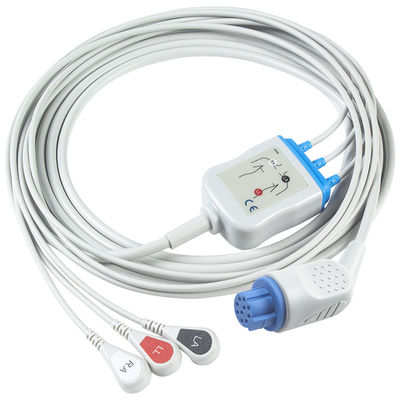 Для Datex Ohmeda совместимый прямой подключения Кабель ЭКГ и проводные провода 3Lead AHA Snap
