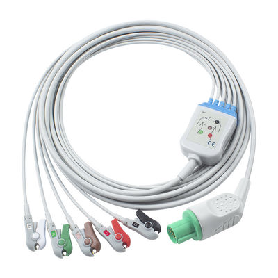 Hellige Совместимый прямой подключения Кабель ЭКГ и провода 5Lead AHA Grabber
