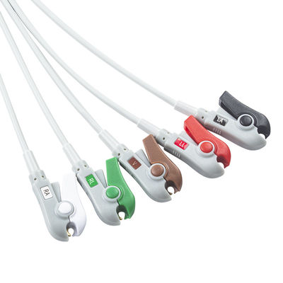 Hellige Совместимый прямой подключения Кабель ЭКГ и провода 5Lead AHA Grabber