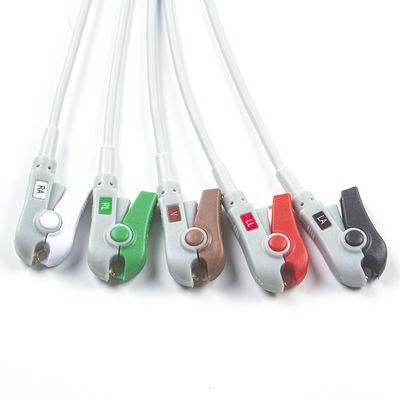 Hellige Совместимый прямой подключения Кабель ЭКГ и провода 5Lead AHA Grabber