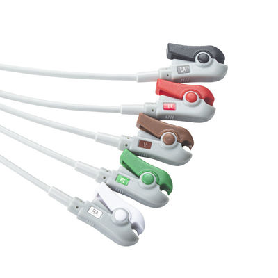 Hellige Совместимый прямой подключения Кабель ЭКГ и провода 5Lead AHA Grabber
