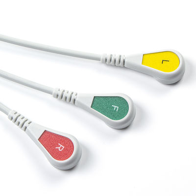 Hellige Совместимый прямой подключения Кабель ЭКГ и провода для 3Lead IEC Snap
