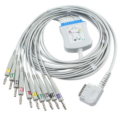 Кабель банана 4,0 кабеля K131 Kenz EKG для 108 109 110 1210 1211 601 IEC Cardico 302 Непосредственн-соединяет кабель ECG