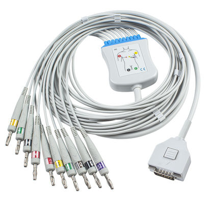 Fukuda Я монитор кабеля KP-500 KP-500D Cardisuny EKG EKG терпеливый привязывает 10 соединитель банана 4,0 IEC проводов руководств
