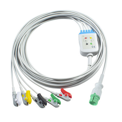Проме PM-12 PM-12C PM-12D ЭКГ кабели и провода 14pin соединитель ЭКГ кабель 3 Lead IEC snap