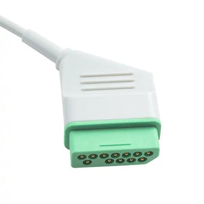 Нихон Кохден одночастичный ЭКГ кабель 12Pin 6 lead ЭКГ кабель