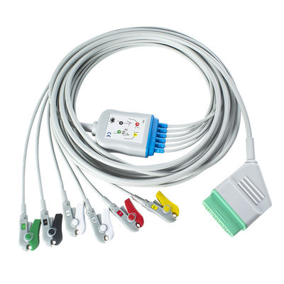 Нихон Кохден одночастичный ЭКГ кабель 12Pin 6 lead ЭКГ кабель