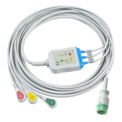Zoll одночасовой ЭКГ кабель и провода 6Pin ЭКГ кабель 3канальный ЭКГ кабель