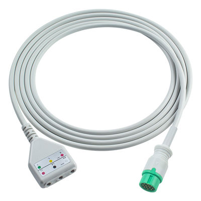 Кабель ECG ствола Comen DDstyle 3 lead Leadwires кабель 1.30M