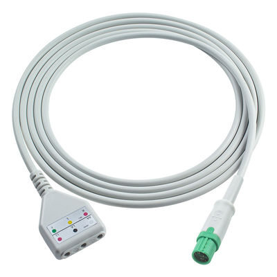 Дрейгер ЭКГ ствол кабеля Dinstyle 3lead Leadwires кабель 1.30M