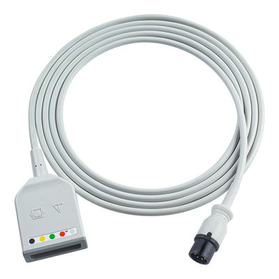 Mindray Datascope AAMI 6Pin Connector 5Lead ECG Trunk Adapter Кабель 0010-30-12377 EV 6102 Кабель расширения ЭКГ Евро стиль