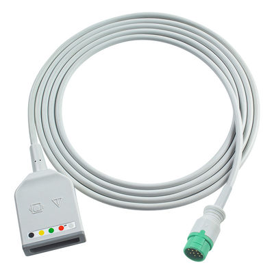 Fukuda Denshi 12Pin 5Lead ECG Adapter кабель Dynascope DS-7100 ЭКГ расширительный кабель Евро стиль