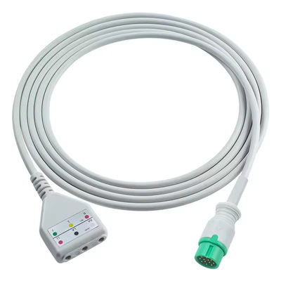 Comen 12Pin ECG Trunk Cable Comen Euro Style 3lead Cable 1.30M Кабель с двумя концами