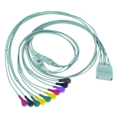 Совместимо с PH Telemetry Holter ECG 10Lead ECG кабельный холтер IEC Snap