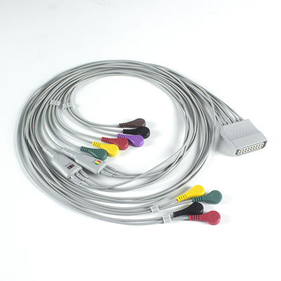 Совместимо с PH Telemetry Holter ECG 10Lead ECG кабельный холтер IEC Snap