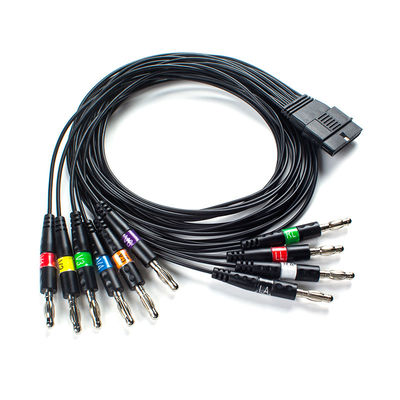 TPU 10 Свинцовый ЭКГ-кабель для пациентов Banana End for Schiller FT-1 2.400331 MS-12 Синий ЭКГ-кабель