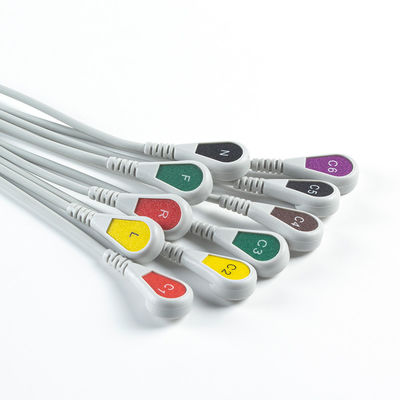 EDAN Dx12 10Lead ECG Holter Cable Snap 2.2M Трубовой кабель и провода длина 0.8/1.2M