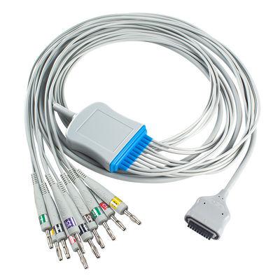 EDAN Dx12 10Lead ECG Holter кабель Банан для ствола длина кабеля 2.2M совместимость