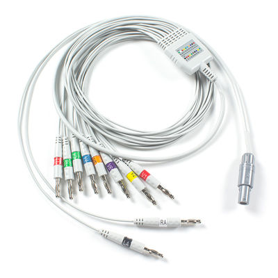 Совместимый с кабелем ЭКГ Welch Allyn AHA Banana для ПЦР 100 ЭКГ в состоянии покоя, SE-PRO-600 Cardioperfect Pro Recorder
