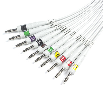 Совместимый диагностический кабель GE ECG 10Lead IEC Banana для GE AM4, AM5, CASE 12,CASE 15,CASE 16,CENTRA MAC12