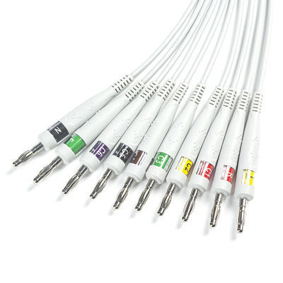 Совместимый диагностический кабель GE ECG 10Lead IEC Banana для GE AM4, AM5, CASE 12,CASE 15,CASE 16,CENTRA MAC12