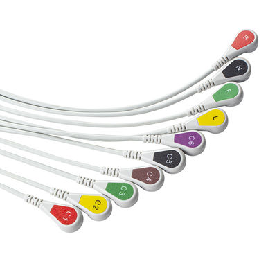 Совместимые P-Hilips Trim 10Lead ECG кабель IEC Снап для PageWriter Trim I, PageWriter Trim II