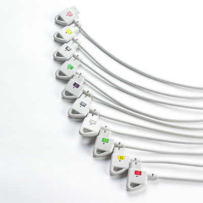 Совместимые P-Hilips Trim 10Lead ECG кабель IEC Снап для PageWriter Trim I, PageWriter Trim II
