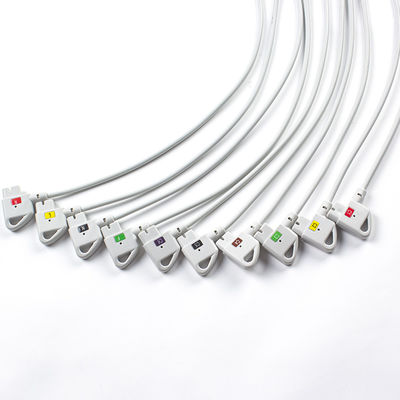 Совместимые P-Hilips Trim 10Lead ECG кабель IEC Снап для PageWriter Trim I, PageWriter Trim II