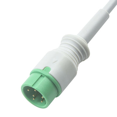 Серый Совместимый IVY 5Lead Кабель ЭКГ АХА Снег 1 м 3,0 диаметра