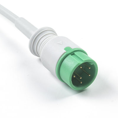 Серый Совместимый IVY 5Lead Кабель ЭКГ АХА Снег 1 м 3,0 диаметра
