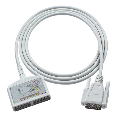 Совместимый Нихон Кохден ЭКГ Диагностический ЭКГ кабель 10Lead для Cardiofax C, Cardiofax GEM 9020K, Cardiofax M