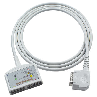 Беслатексный 15Pin 10Lead EKG трубный кабель IEC/AHA для 108 109 110 1210 1211 601 Cardico 302